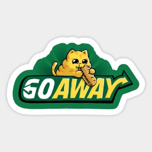 Go Away Sticker